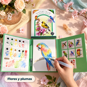 Flores y plumas