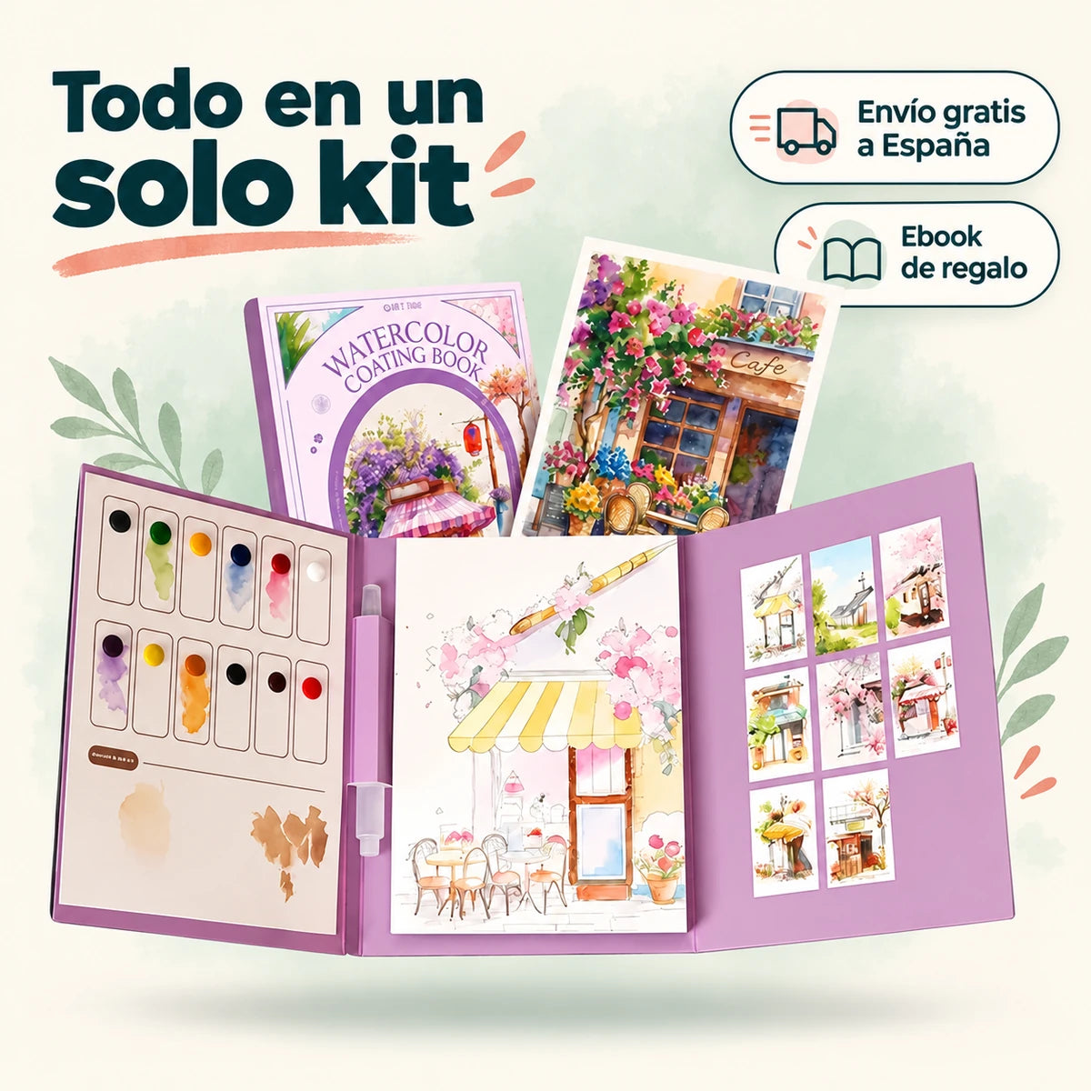 Kit de acuarela guiada Bobble